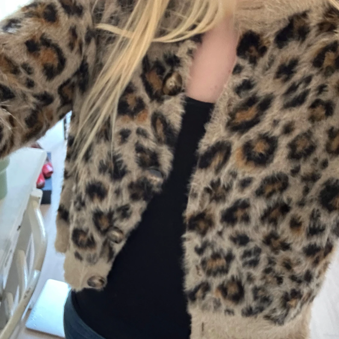 Leopardmönstrad kofta - 2