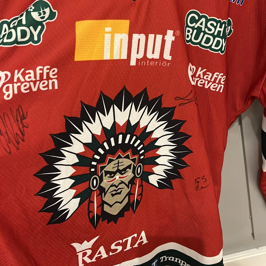 Röd hockeytröja från Bauer - 4