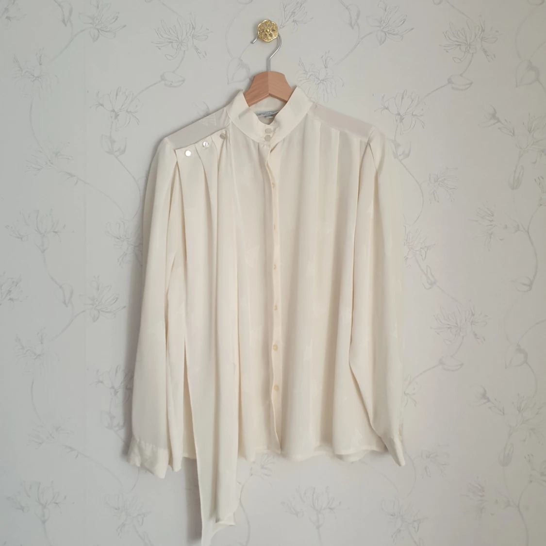 Beige skir vintage blus