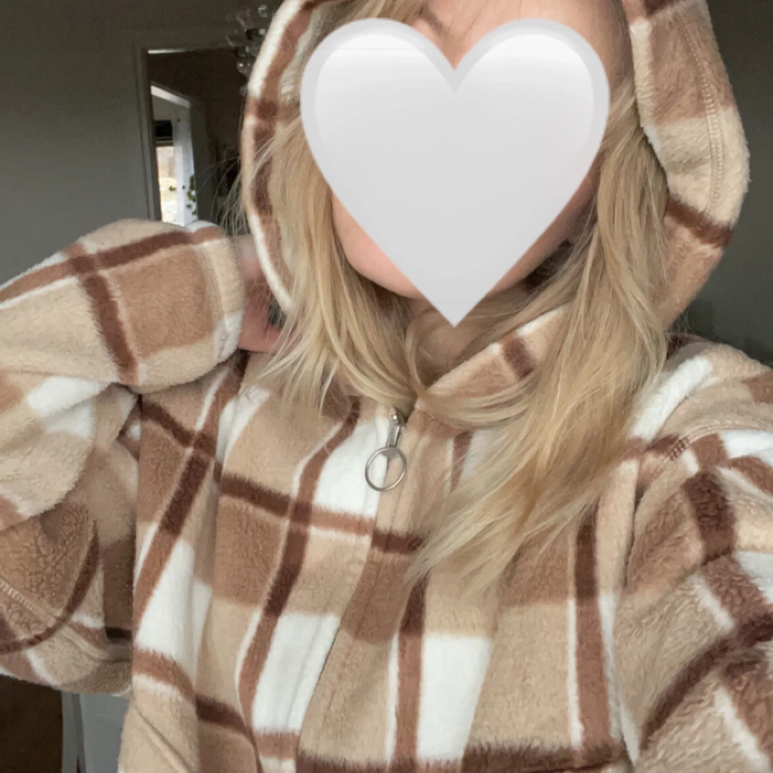 Rutig fleecejacka från Hollister - 91