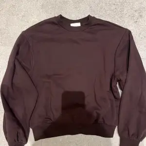 Säljer en snygg brun sweatshirt från Gina Tricot i storlek XS.  Knappt använd