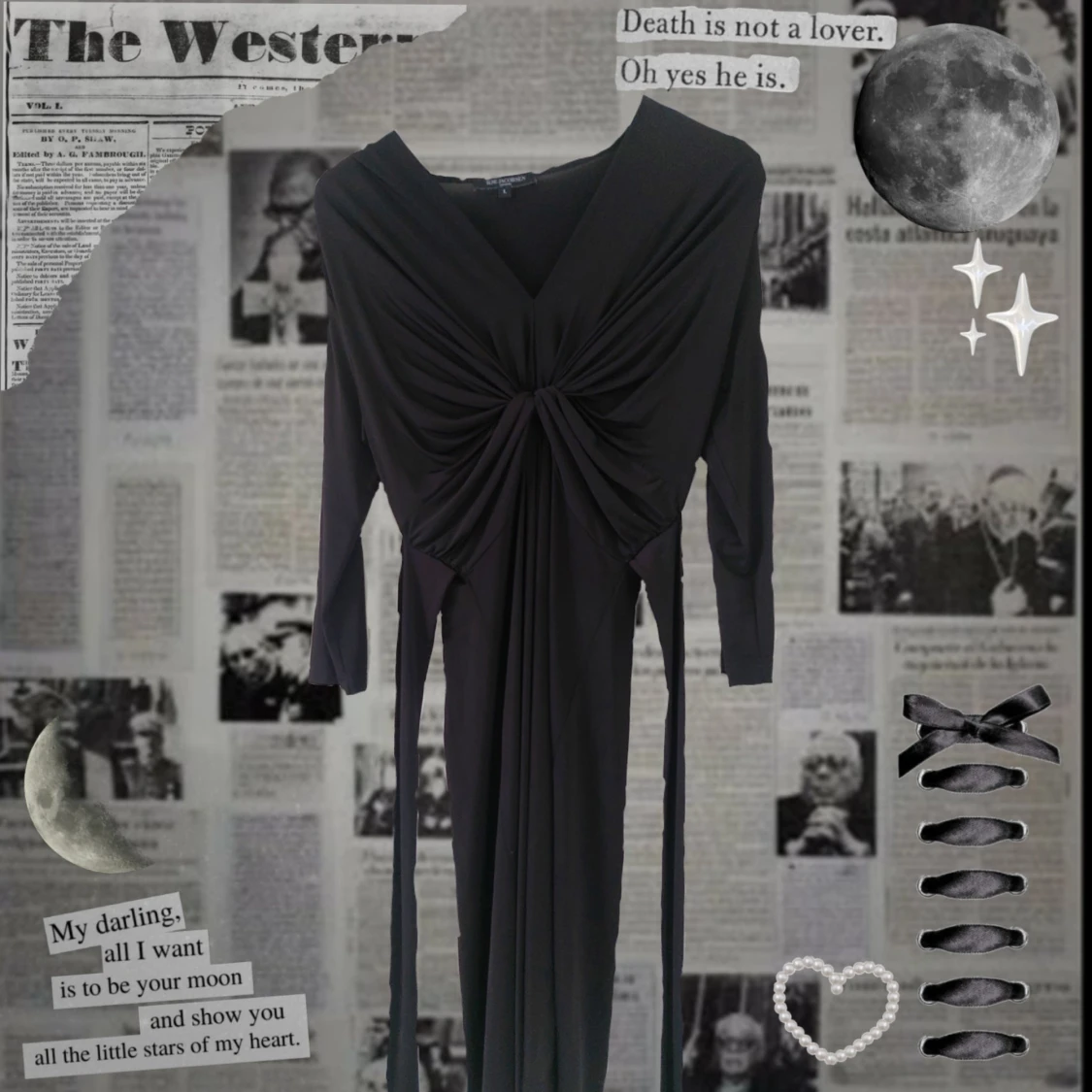 Svart Ilse Jaobsen klänning