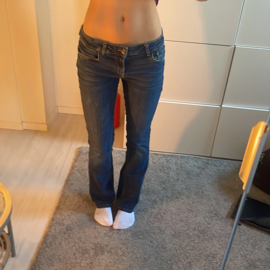 Lågmidjade jeans - 90