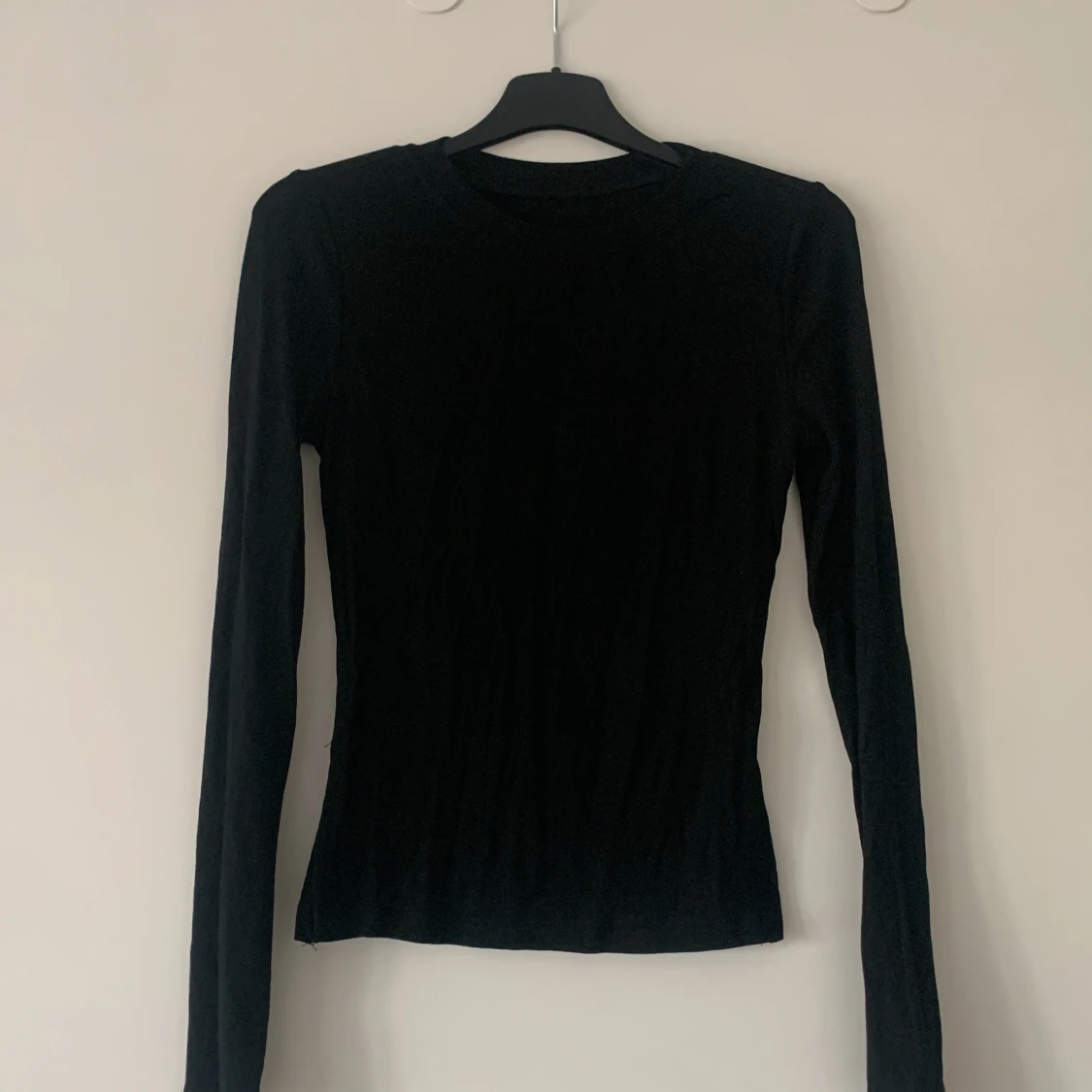 Svart långärmad topp från Shein