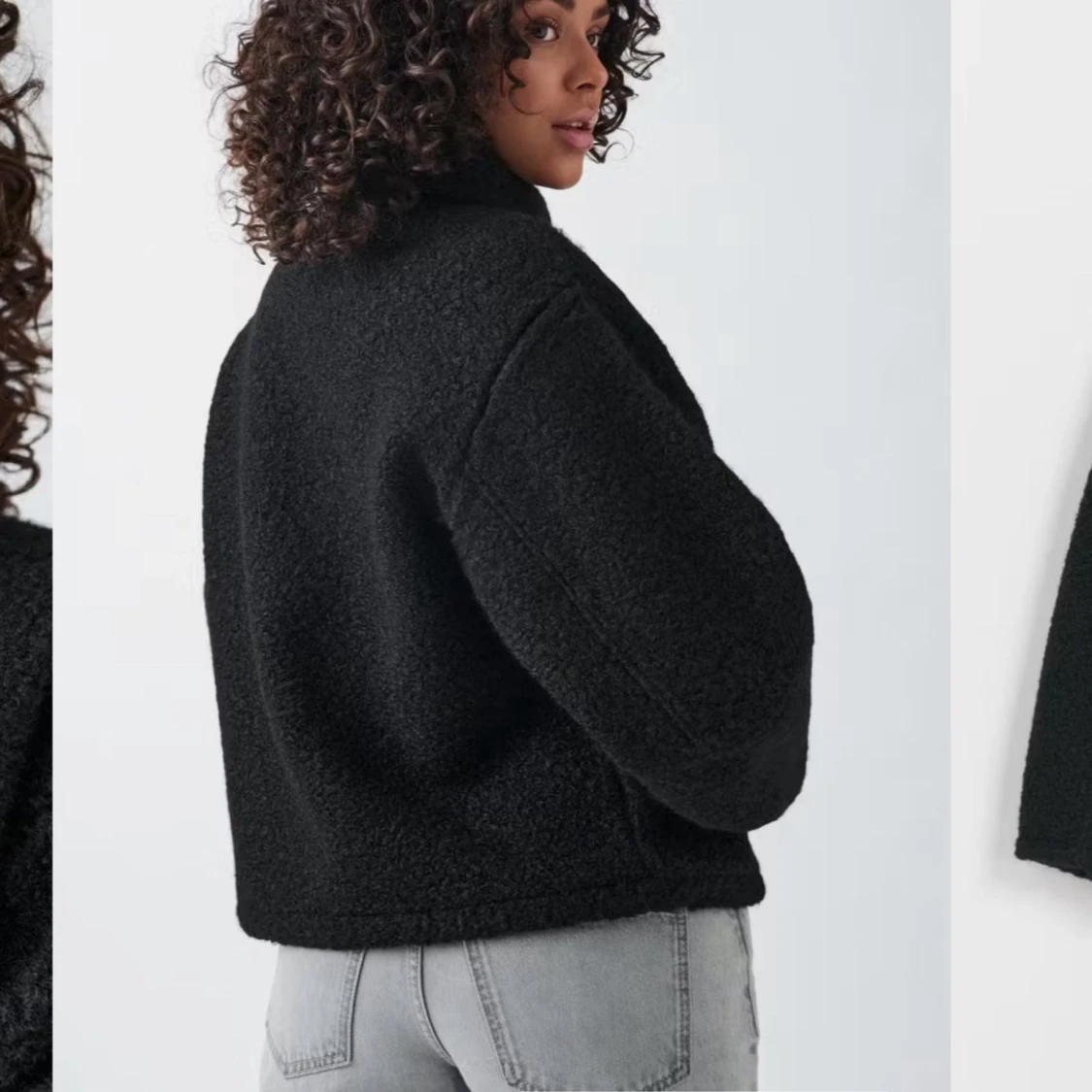 Svart teddyjacka - 2