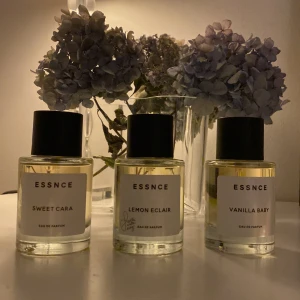 Parfym från Essnce - Sweet Cara, Lemon Eclair och Vanilla Baby. Endast testade. 200 kr st. Ord. pris 360. 