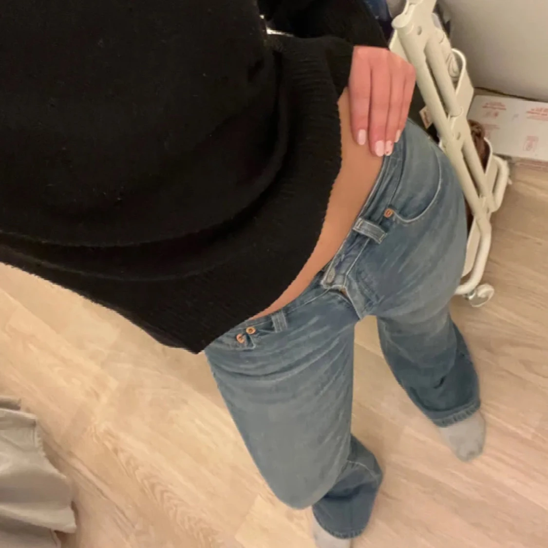 Blå Levis jeans - 1