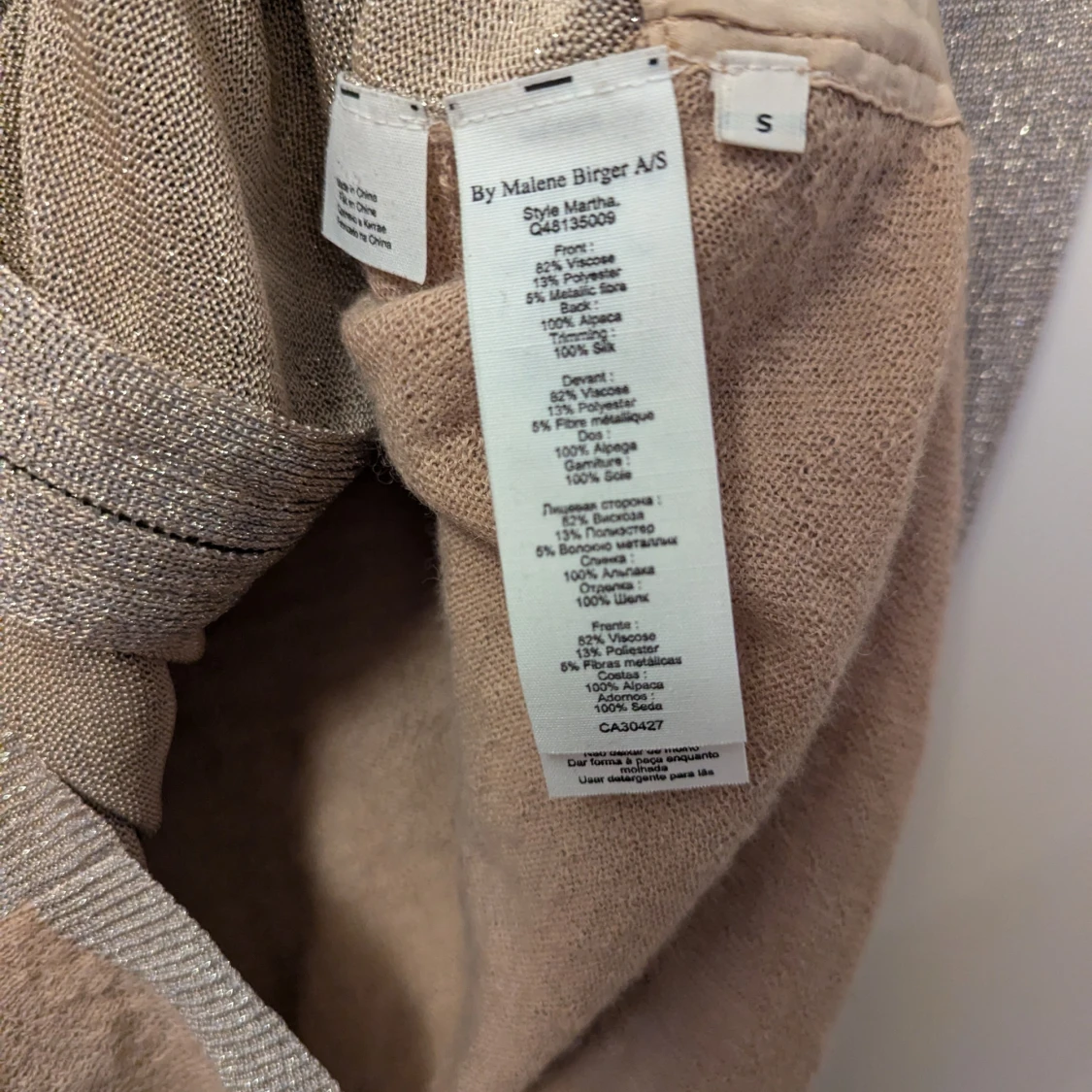 Glittrig guldig kofta från By Malene Birger - 93