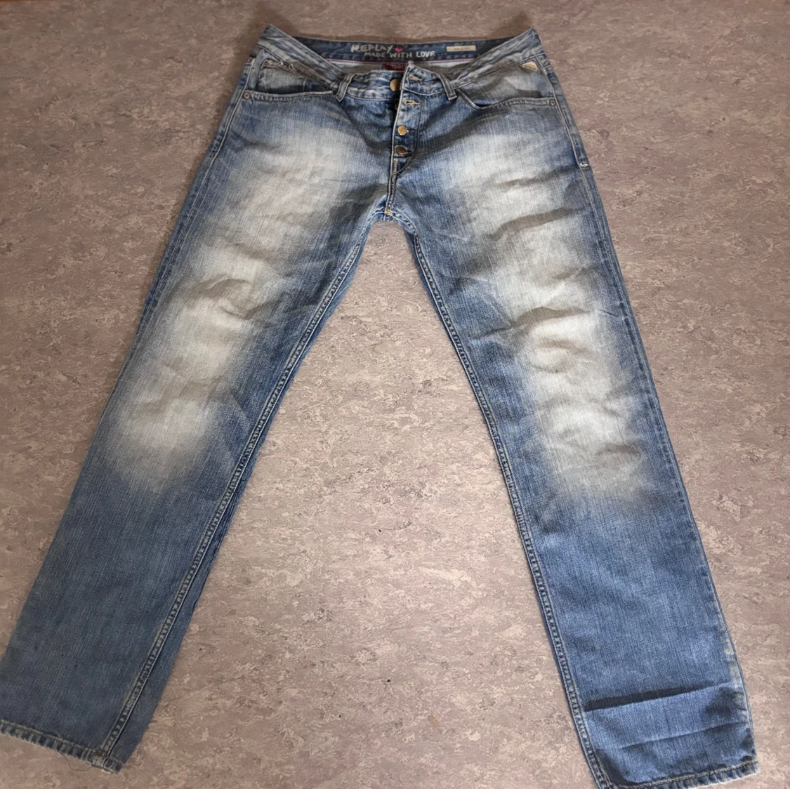 Blå jeans från Replay - 90