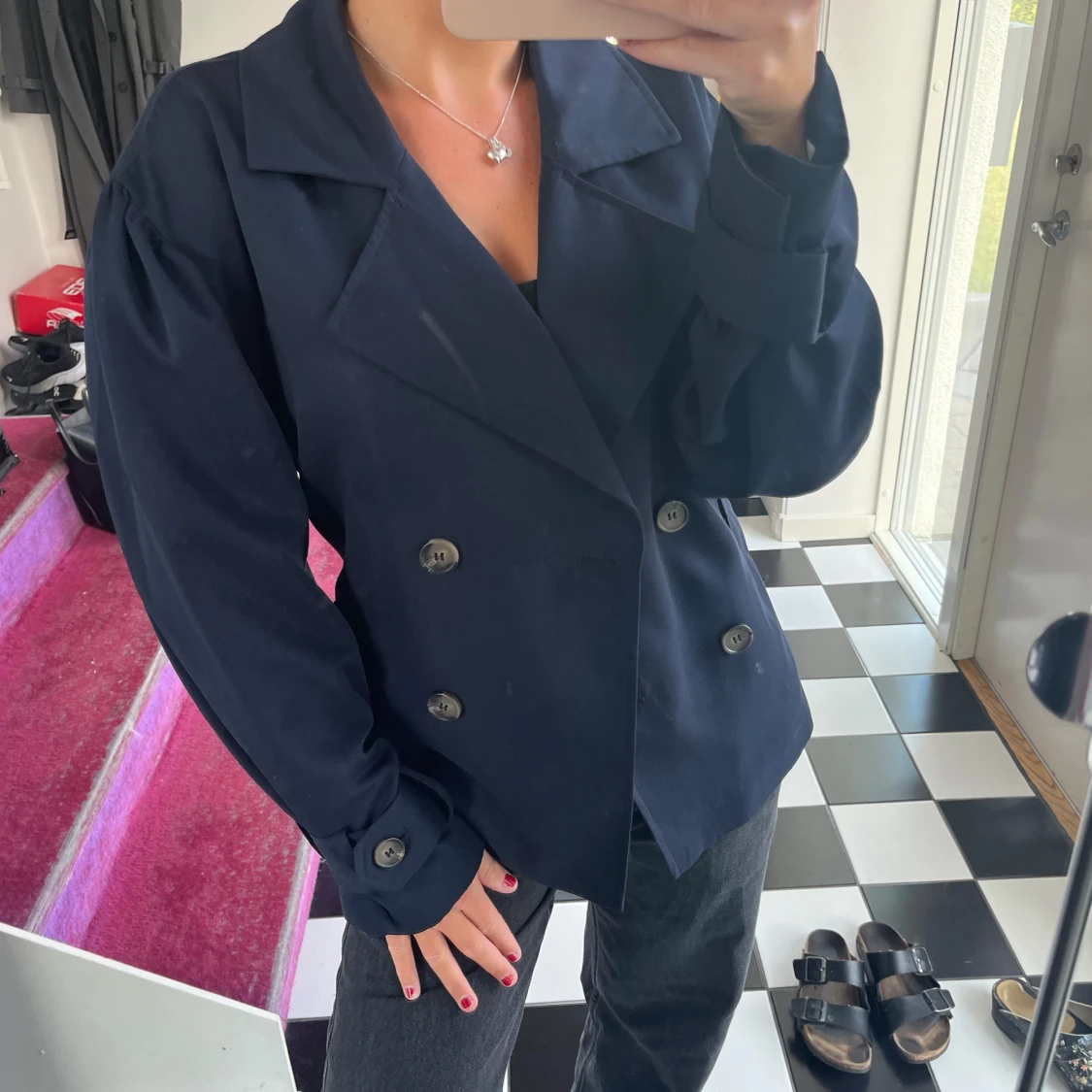 Kort trenchcoat  - 91