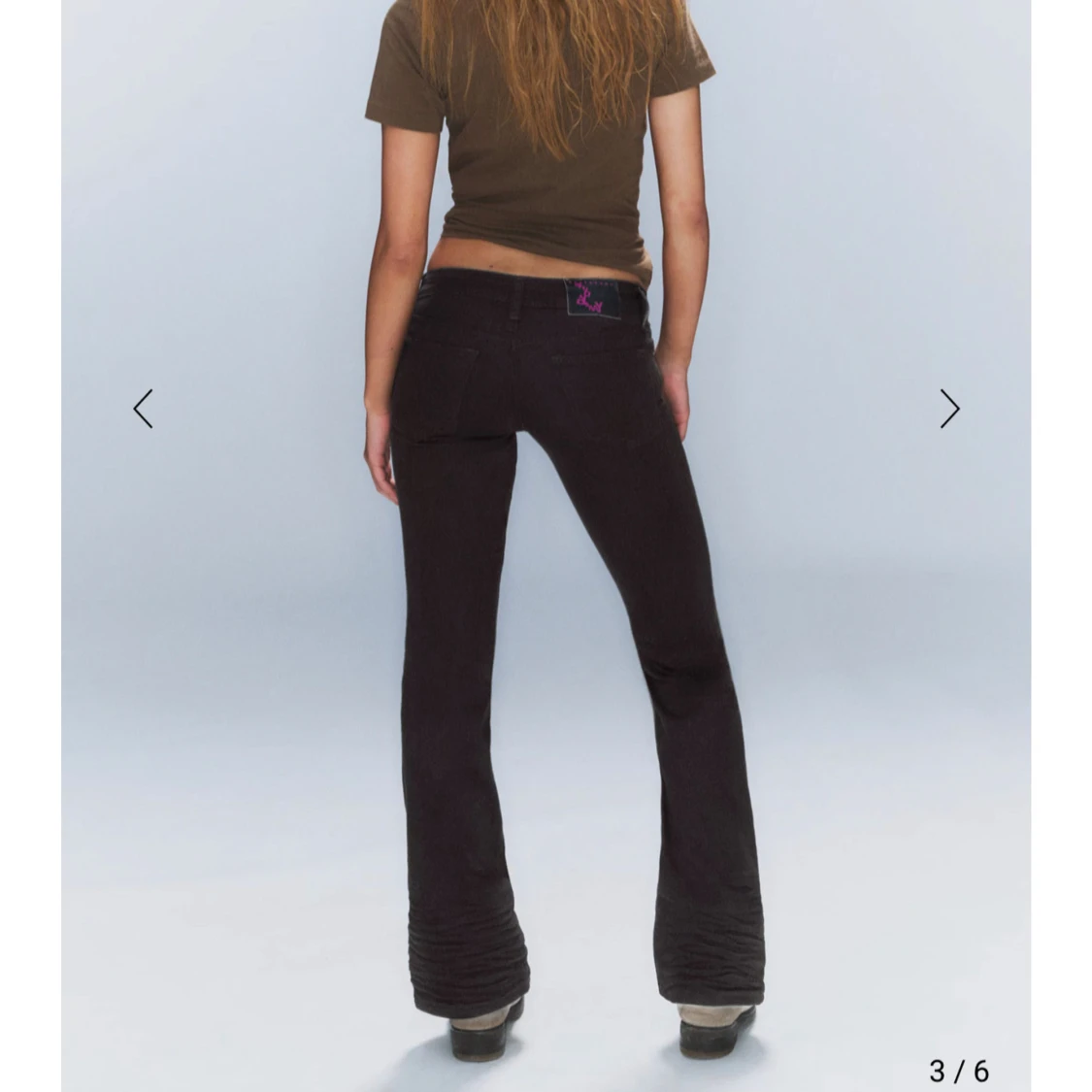 Svarta bootcut byxor - 1