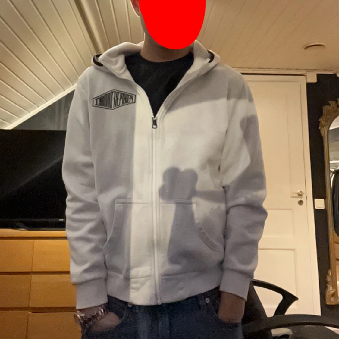 Vit zip hoodie från Peak Performance - 1