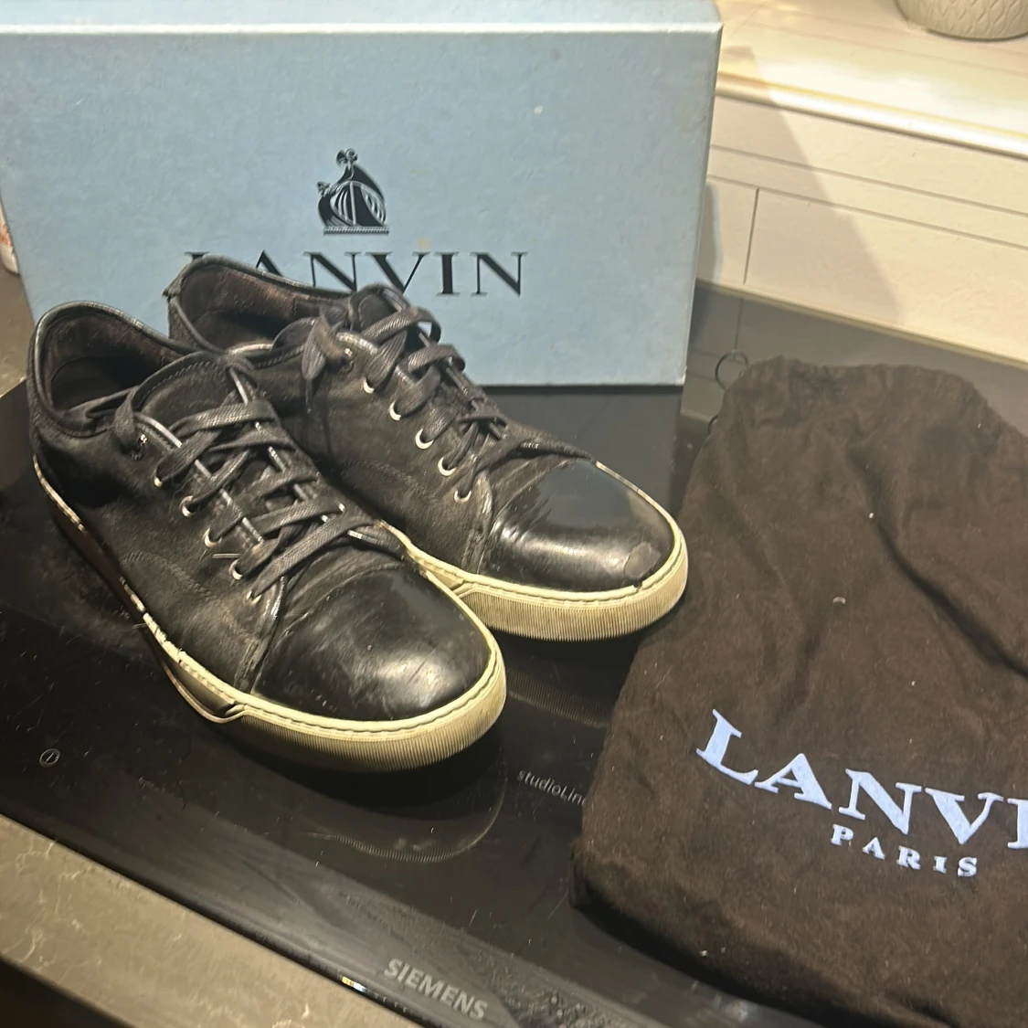 Svarta sneakers från Lanvin