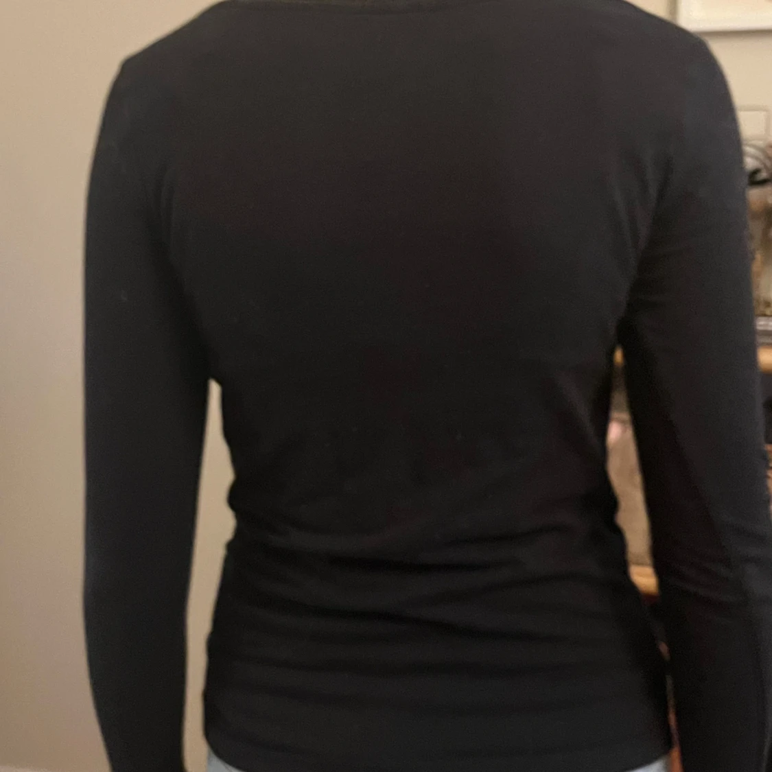 Svart långärmad topp - 1