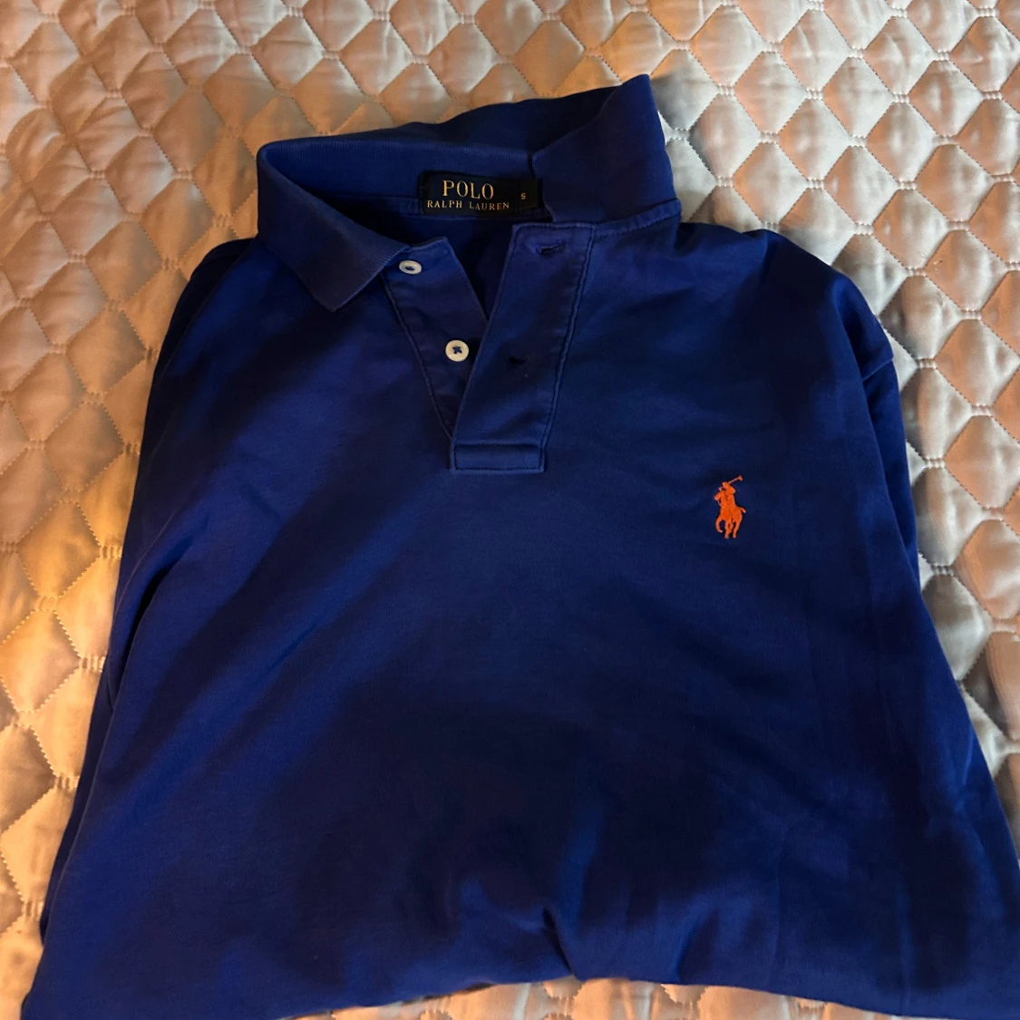 Blå pikétröja från Ralph Lauren