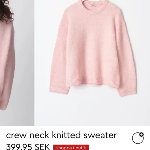 Stickad tröja - Säljer min superfina, mysiga rosa stickade tröja🎀Använd men i fint skick. Slutsåld på hemsidan🩷