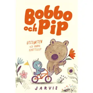 Bobbo och Pip är ute på vindlande äventyr. Ibland blir de osams och ibland blir det missförstånd, men de gillar varandra väldigt mycket och är bästa vänner. Boken innehåller fyra fina och roliga berättelser med varma och ömsinta bilder på varje sida. En perfekt bok för dem som just är i färd med att lämna bilderböckerna eller tar sina första stapplande lässteg. 2024 ger vi ut Bobo och Pip: Stjärnorna och andra berättelser. Det kommer att bli åtminstone sex böcker i serien. I kapitlet Blomman träffar Bobbo på en talande blomma, och fattar inte att det är Pip som ramlat ner och försöker få hjälp. I Utflykten glömmer Bobbo att ta med det viktigaste på picknicken men vill inte låtsas om det. I Tavlan inser Pip att hon saknar konstnärlig talang, och Bobbo kommer på ett sätt att få henne glad igen. Och till sist skapar en ultragosig filt ett väldigt komiskt missförstånd.Jarvis är en prisbelönt barnboksförfattare och illustratör från Storbritannien. Han har studerat grafisk design och arbetade tidigare med animationer och som formgivare av skivomslag.    Format Inbunden   Omfång 60 sidor   Språk Svenska   Förlag Alfabeta   Utgivningsdatum 2023-10-06   Medverkande Caroline Bruce   ISBN 9789150122701  