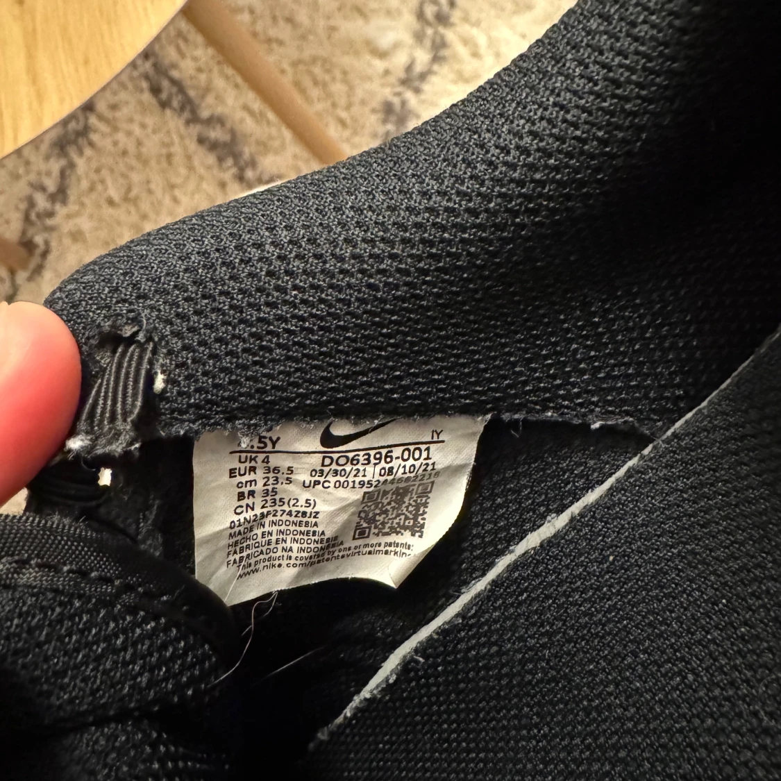 Svarta Nike Air Force kids sneakers - 93