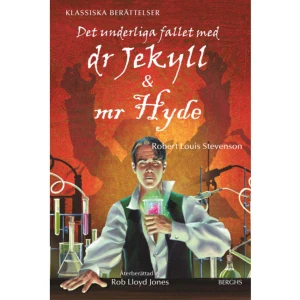 Dr Jekyll & Mr Hyde (inbunden) - Den klassiska berättelsen om människans inneboende förmåga till både ont och gott. Lättläst återberättad med många bilder. Den trevlige och skötsamme Dr Henry Jekyll börjar umgås med en konstig, ful, liten man som gjort sig skyldig till brutala handlingar och brott. Inte nog med det, Jekyll har dessutom testamenterat allt i sin ägo till denne märklige man vid namn Edward Hyde. Vem är mr Hyde egentligen?    Format Inbunden   Omfång 64 sidor   Språk Svenska   Förlag Berghs   Utgivningsdatum 2021-11-05   Medverkande Victor Tavares   Medverkande Birgit Lönn   Medverkande Rob Lloyd Jones   ISBN 9789150224368  