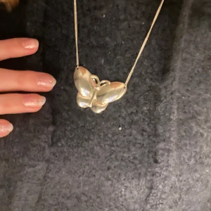 Silverfärgat halsband  - Söt! Knappast använd❤️