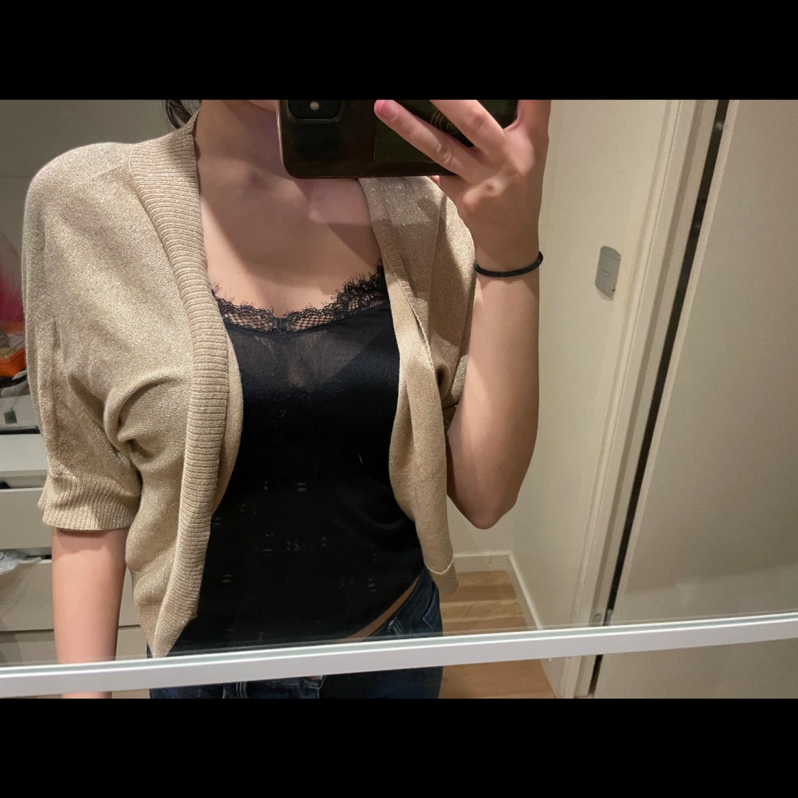 Guldglittrig bolerotopp - 91