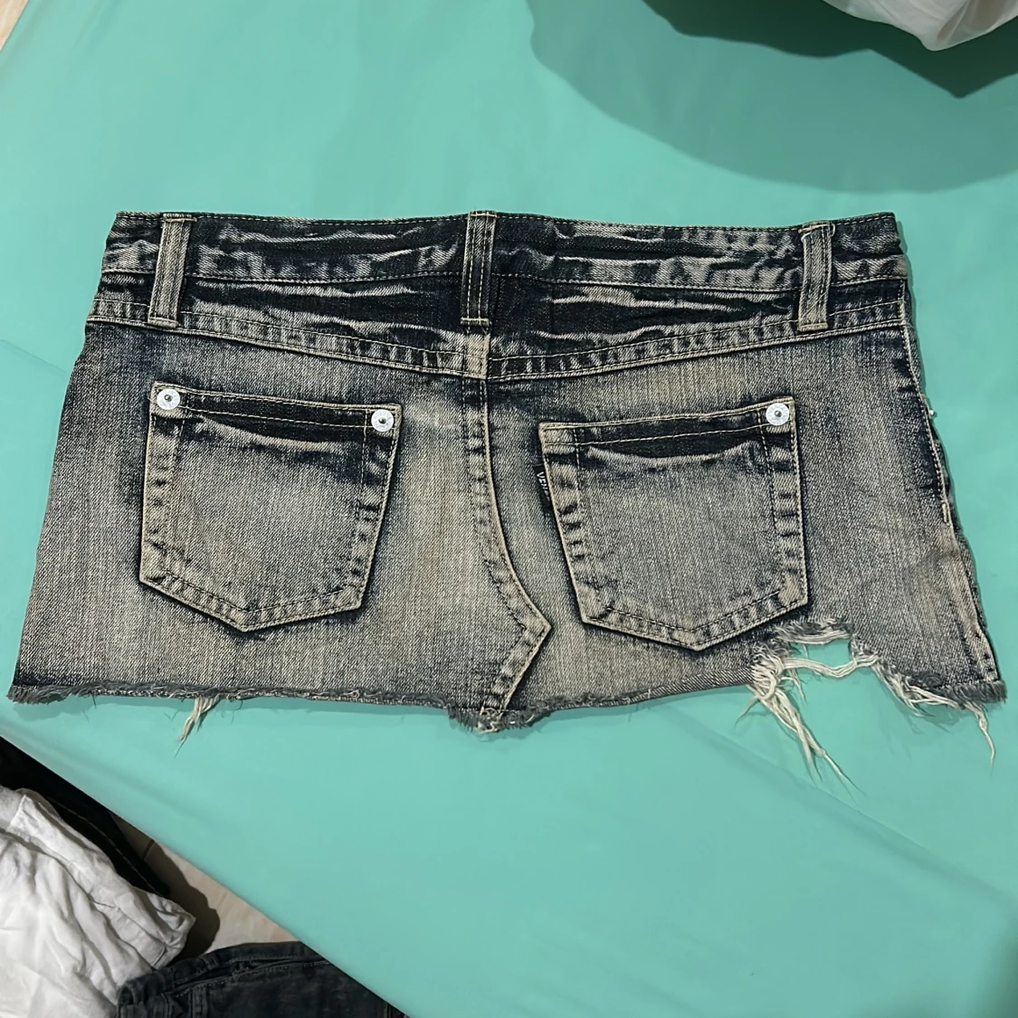 Vintage Jeans Kjol - 90