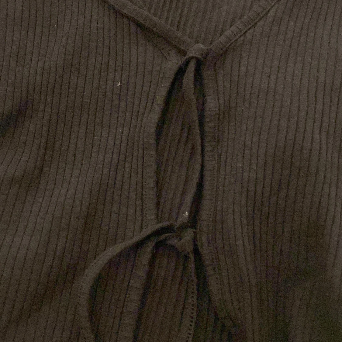 Svart ribbad kofta från Lindex - 92