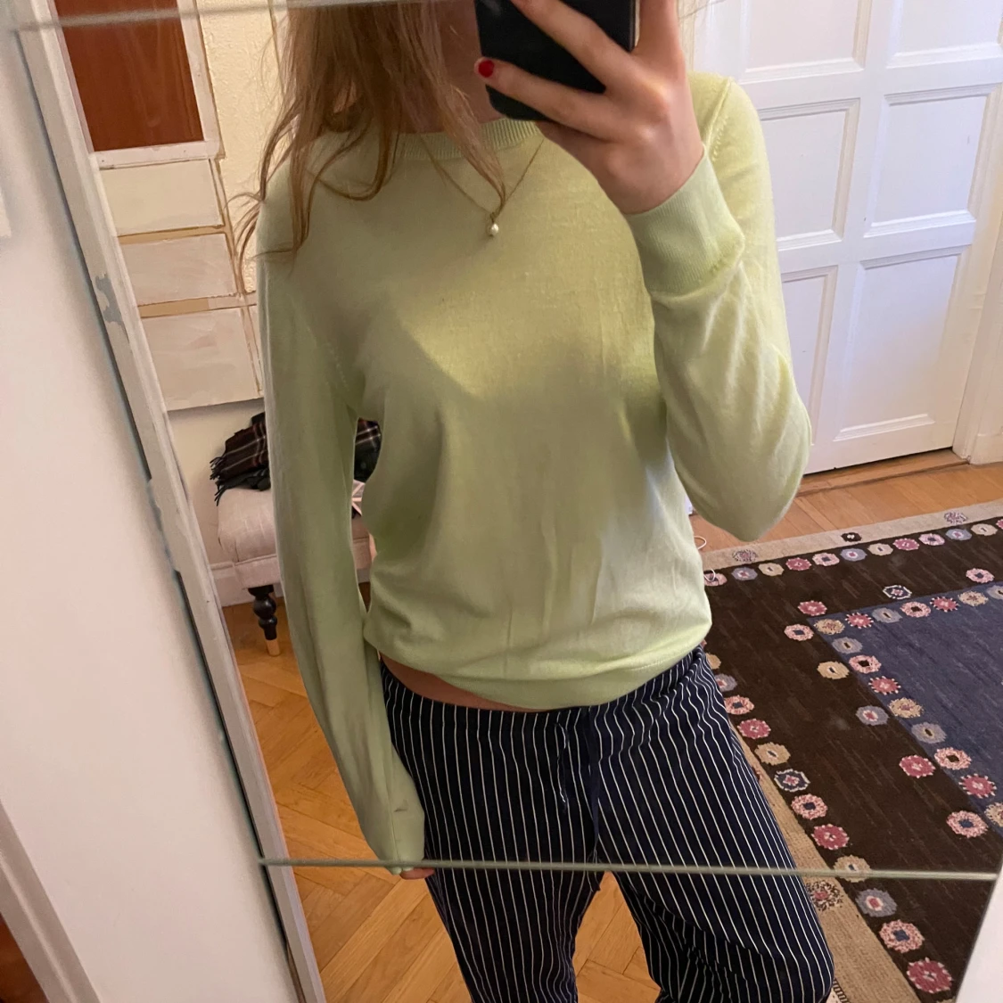 Ljusgrön tröja - 90