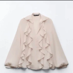 Zara blus - Säljer en jättefin blus från zara som inte säljs längre. Den är i strl XL men passar mig som vanligtvis bär M/L den är i gott skick. Köpt för 399 kr men säljer för 150.