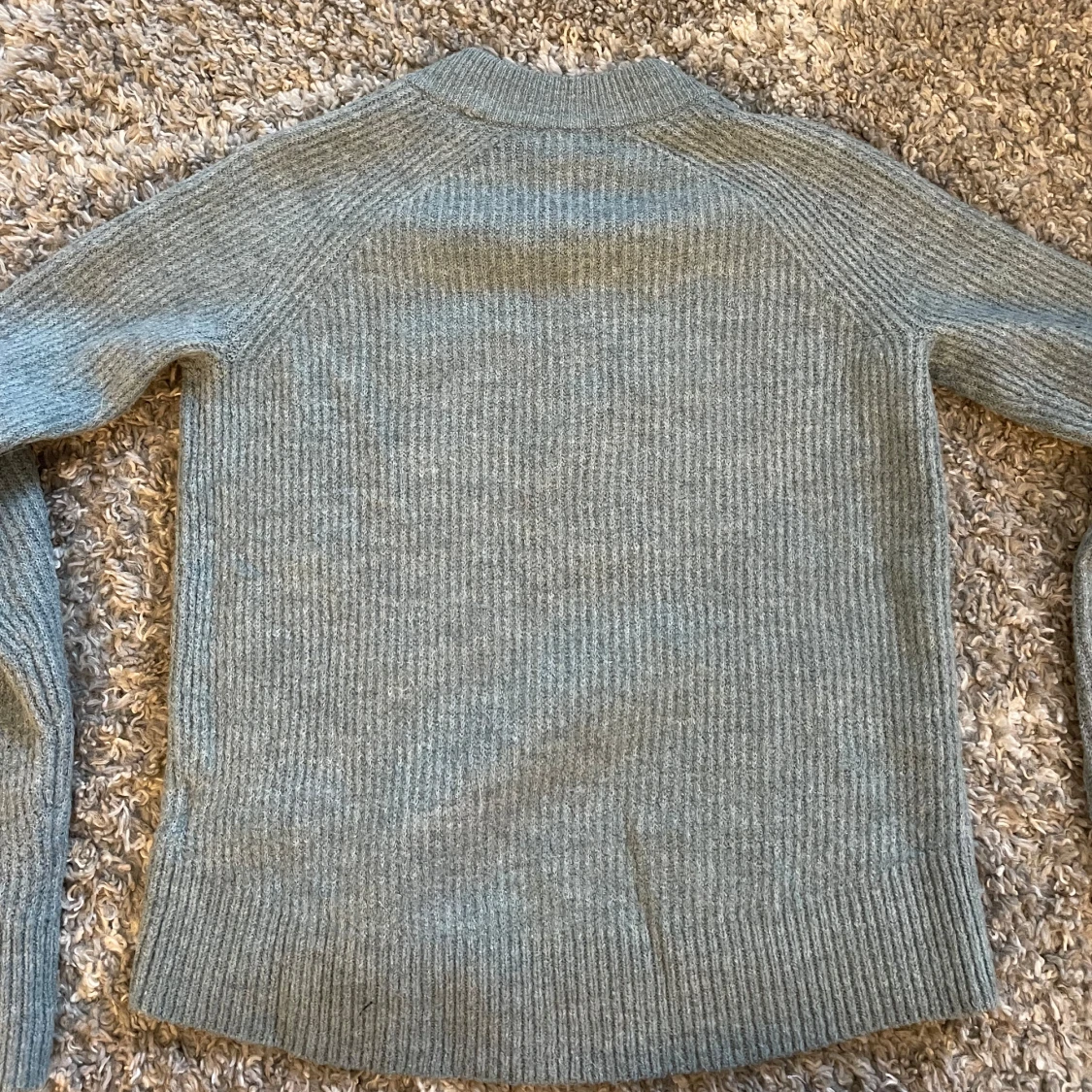 Blå stickad tröja från H&M - 3