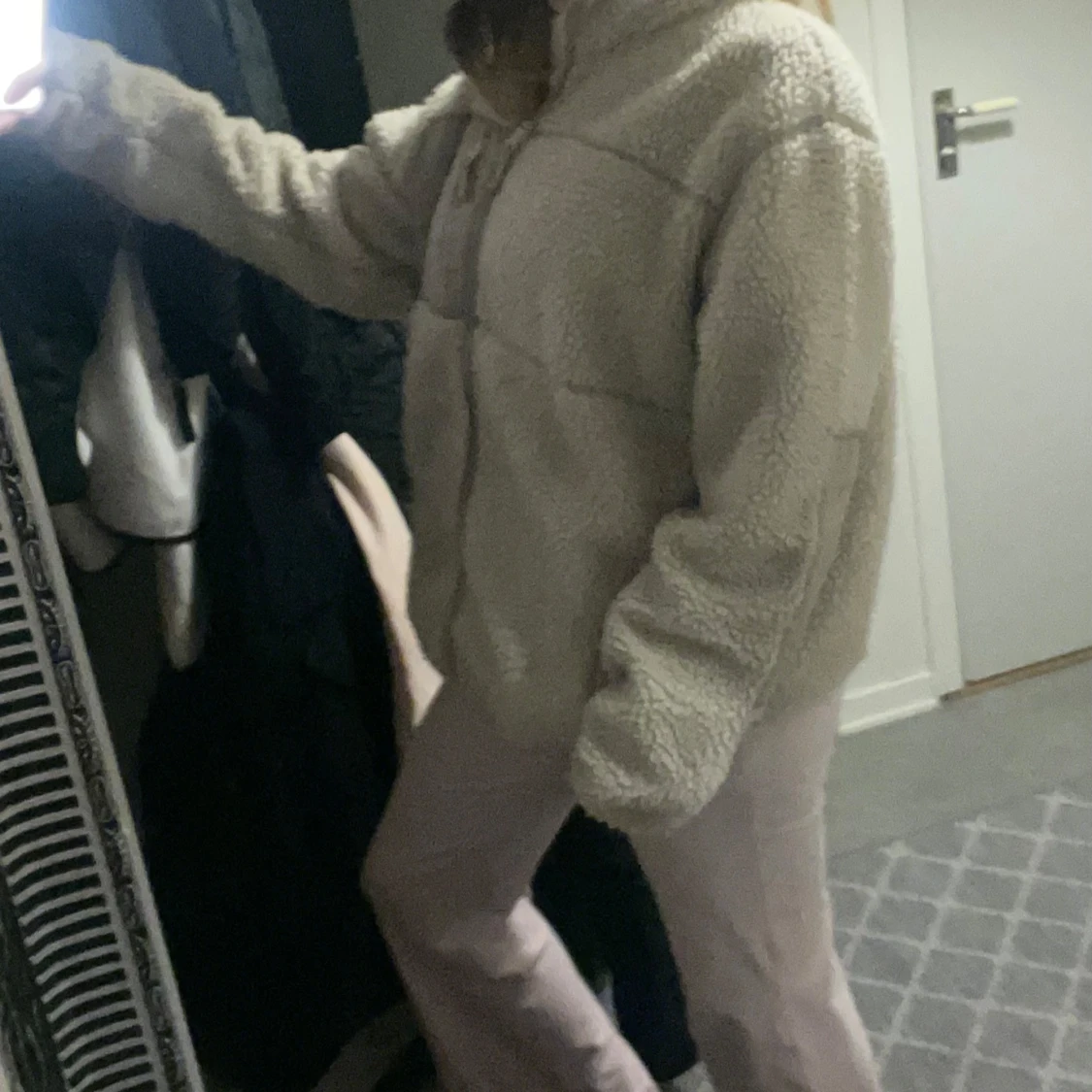 Beige teddyjacka - 92