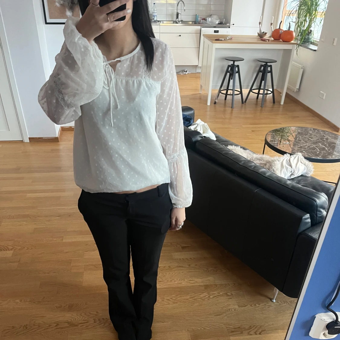 Jätte fin vit tröja från vila 💕