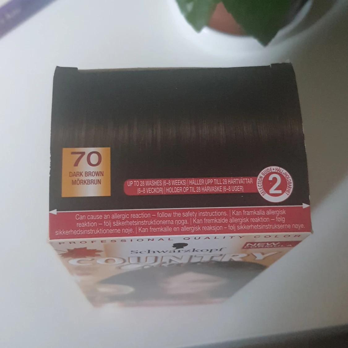 Mörkbrun hårtoning (70) - 90