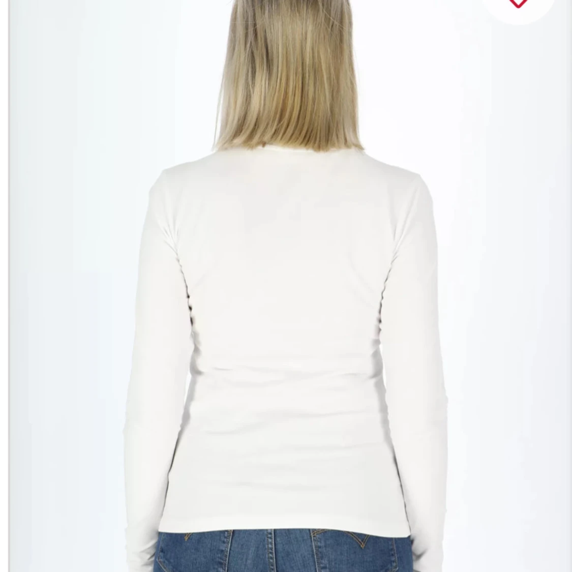 Vit långärmad tröja - 91