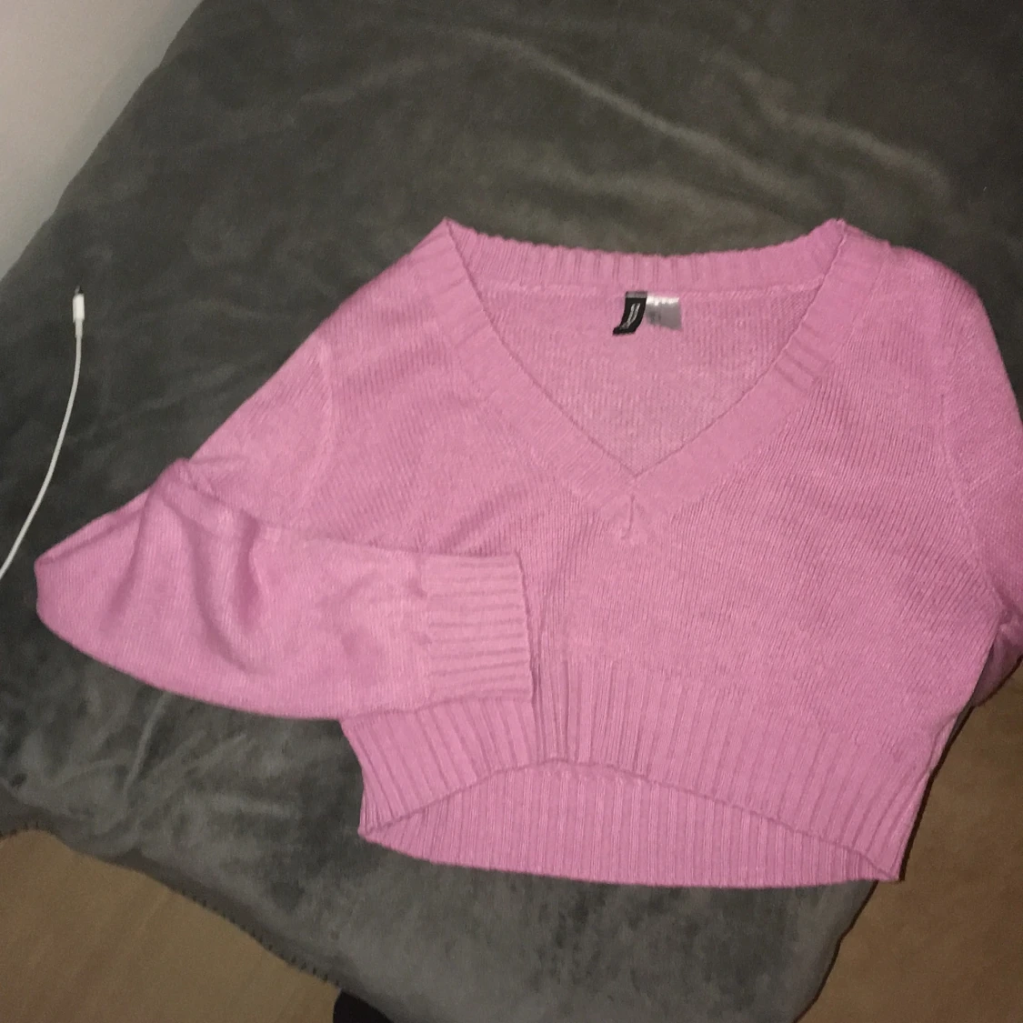 Rosa stickad tröja från H&M Divided - 90