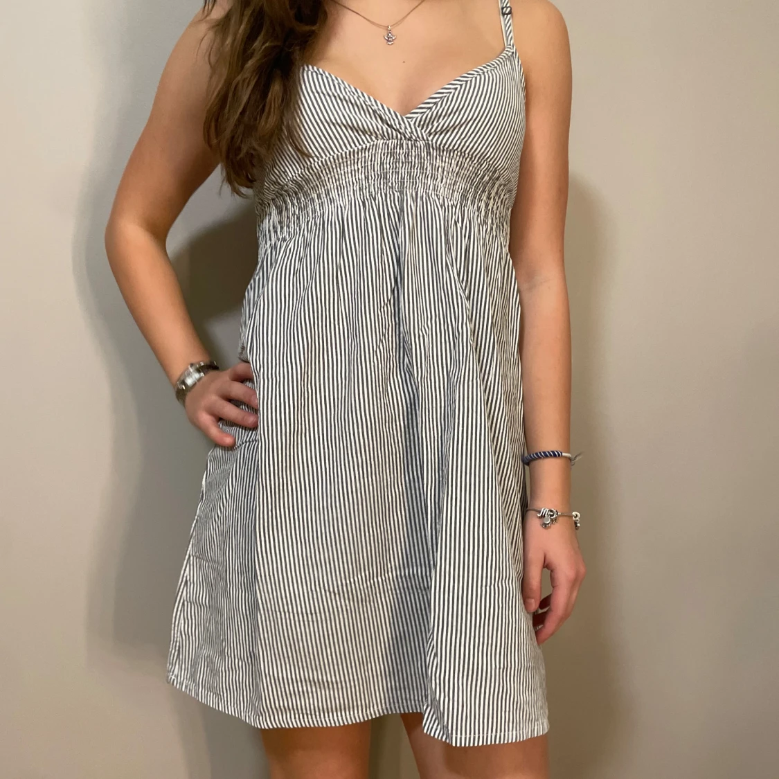 Randig sommarklänning