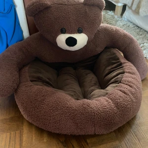 hund och katt säng  - Hund och katt säng, Björn motiv, mjuk 