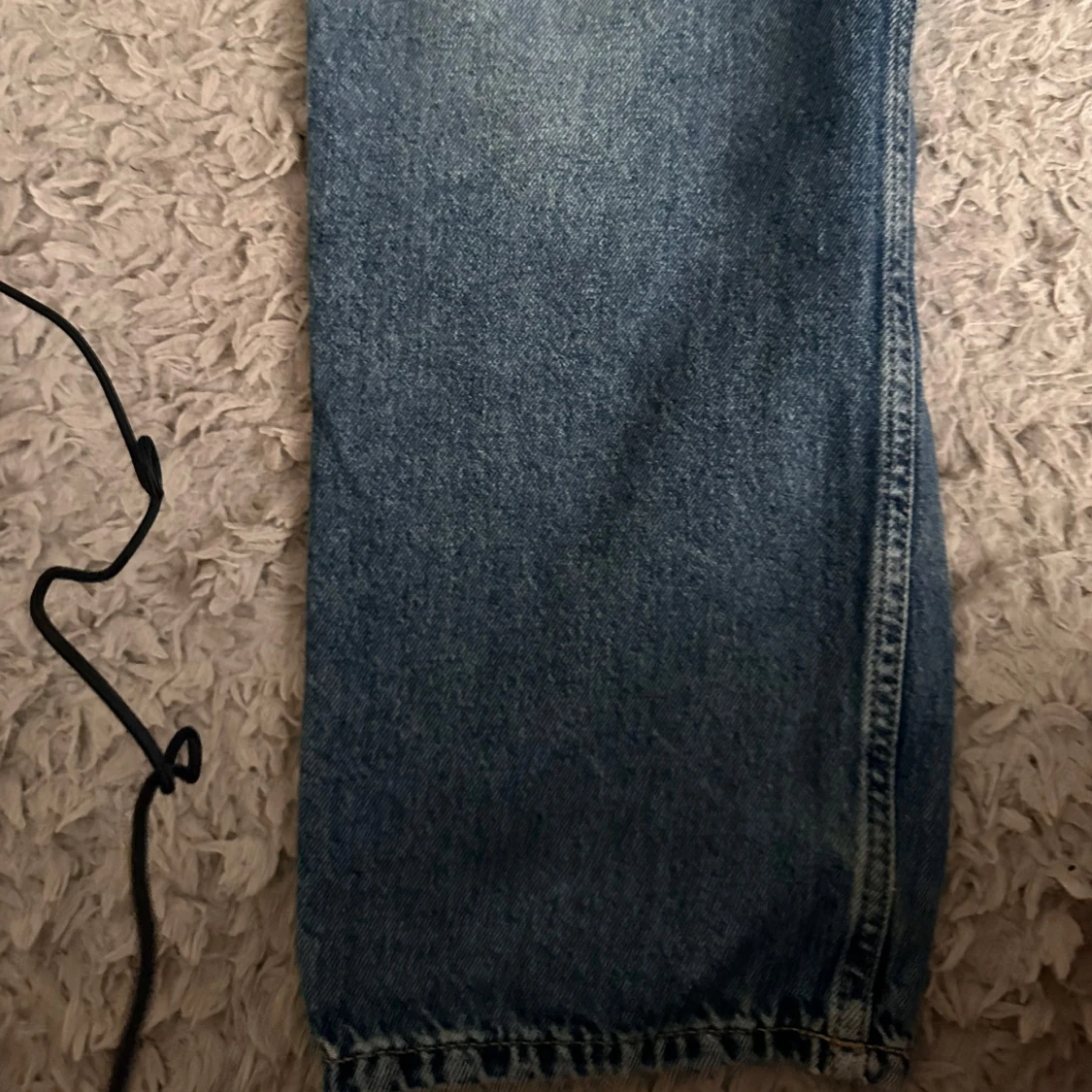 Blå jeans med justerbar midja - 92