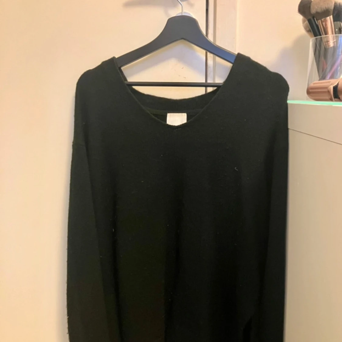 Svart stickad tröja💓