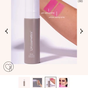 Setting spray - Säljer min helt nya setting spray från LH Cosmetics, testad två gånger men passar tyvärr inte min hudtyp. Ger en dewy finish.😍Kan sänka priset vid snabb affär!❤️