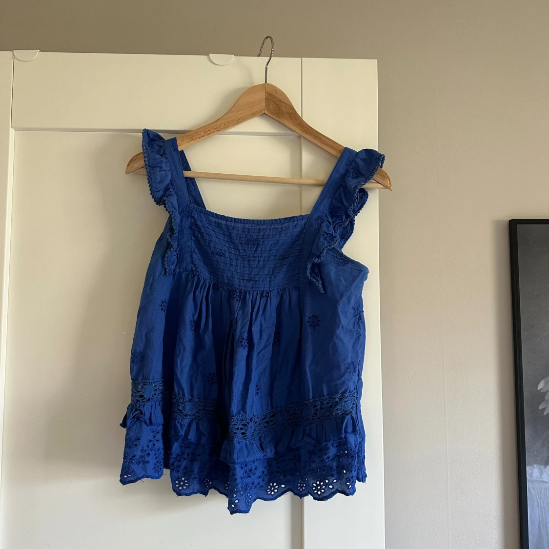 Blå blus mango - 90