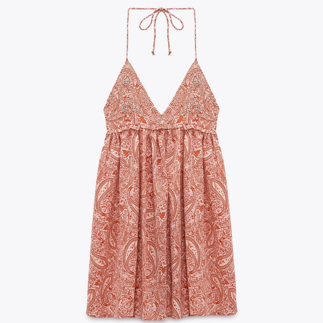 Röd zara klänning  - 90