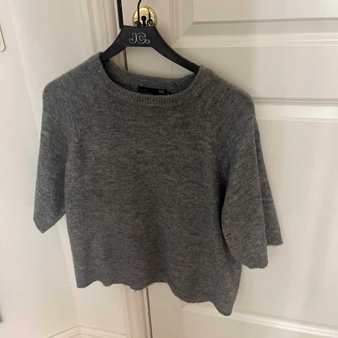 stickad trekvartsärmad tröja - 90