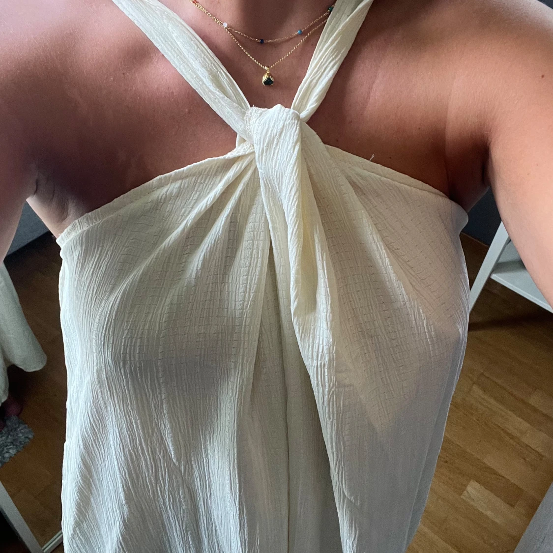 Vit långklänning  - 92