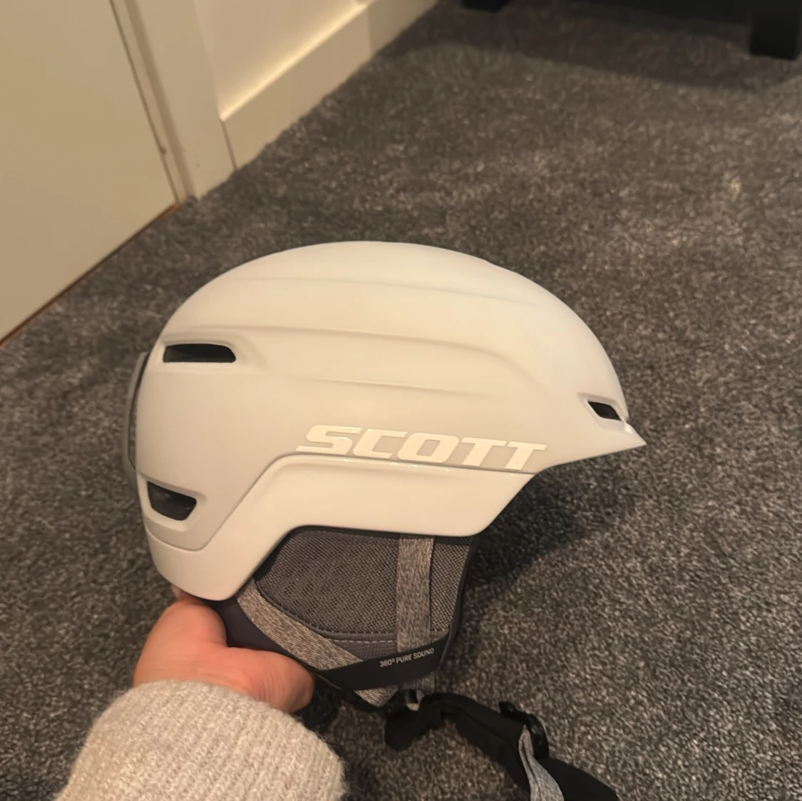 Vit hjälm från Scott - 91