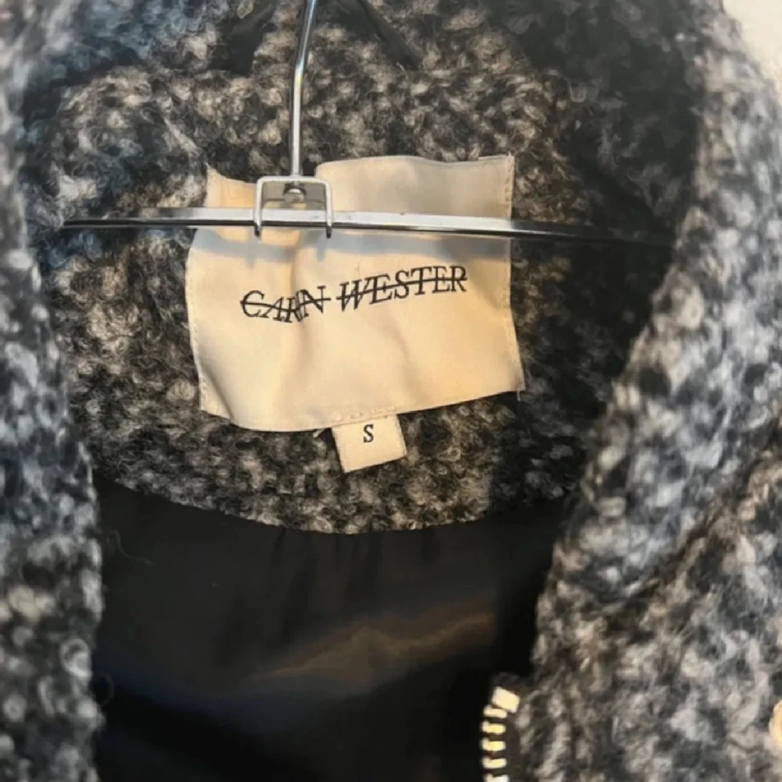 Grå mönstrad jacka från Ganni Wester - 2