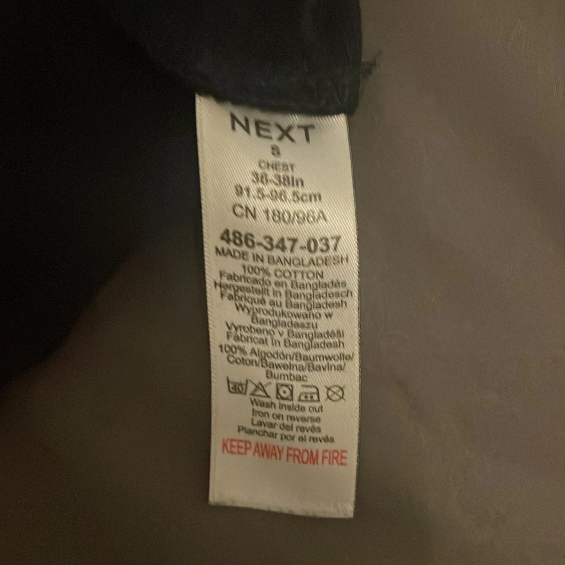 Mörkblå hoodie från Next - 2