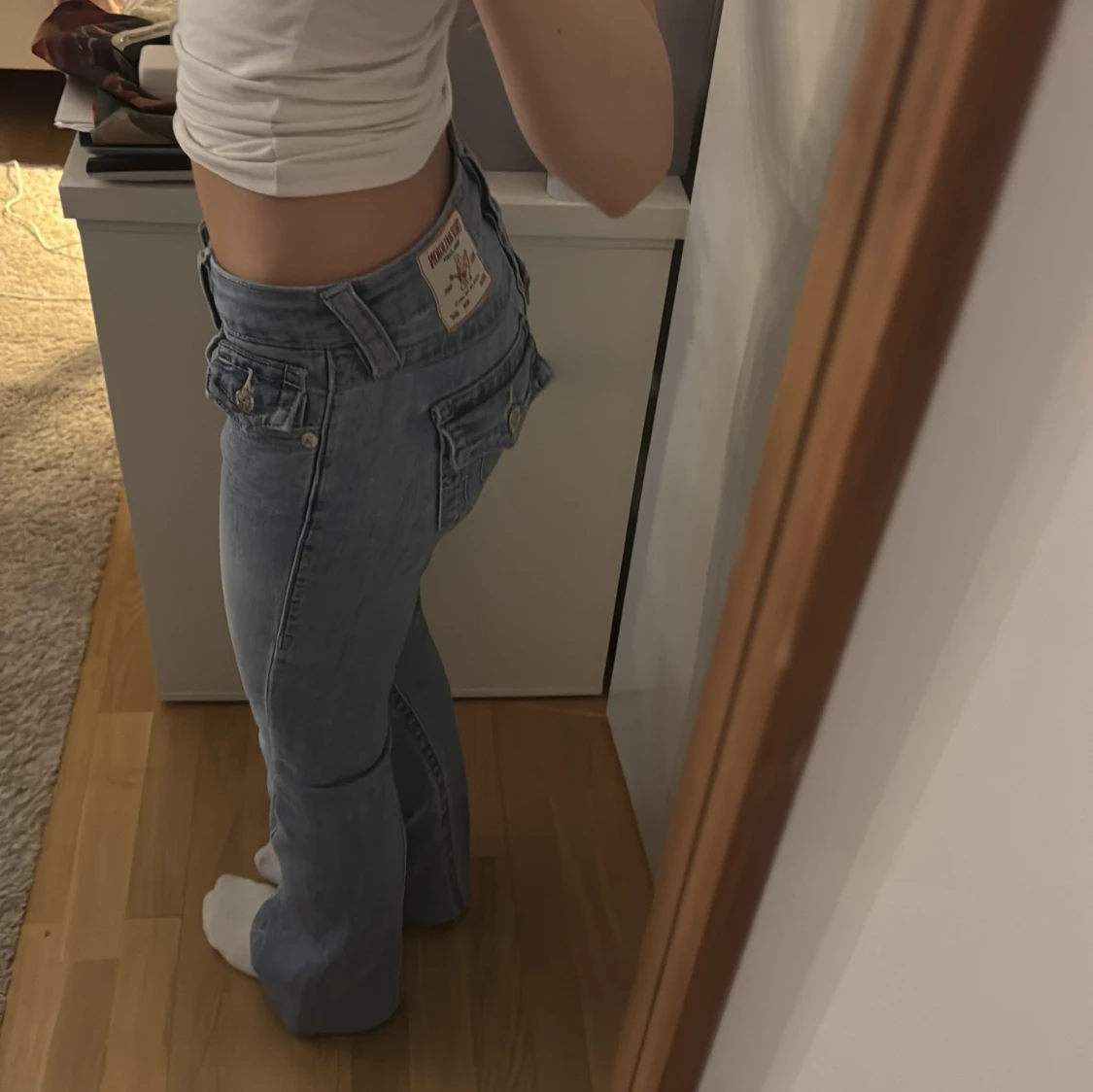 Lågmidjade bootcut jeans - 1