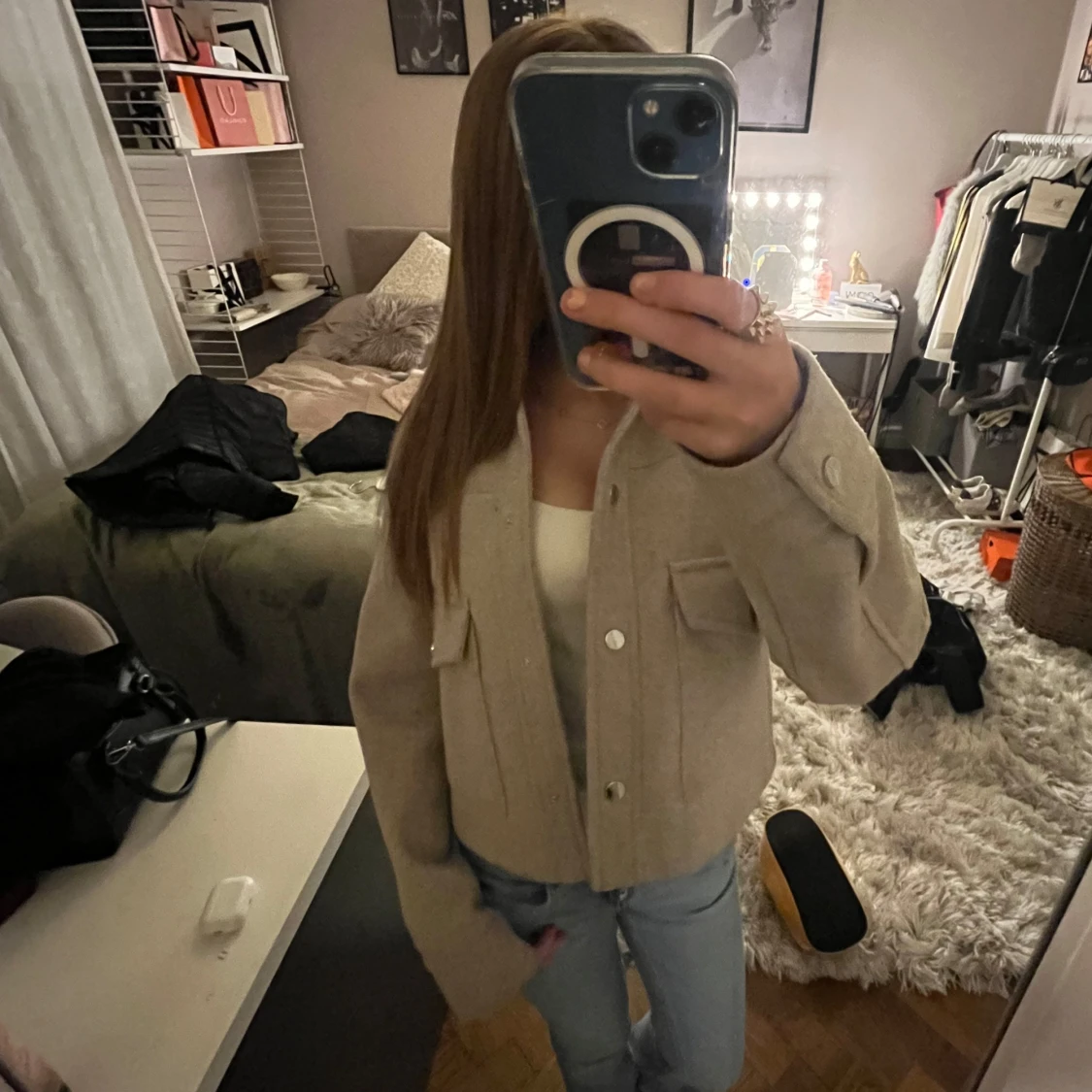 Beige jacka från Zara