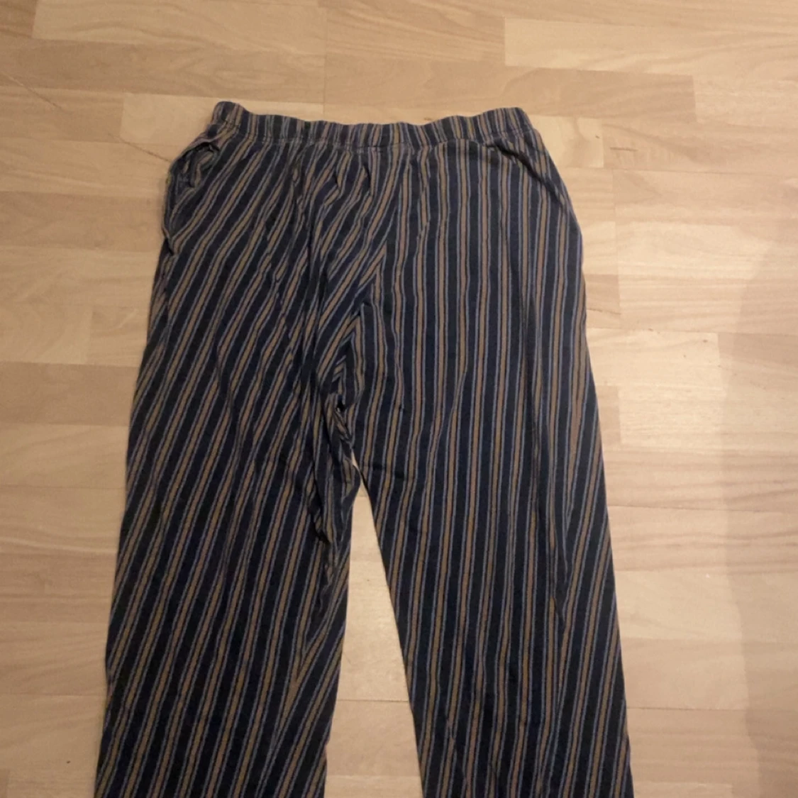 Randiga pyjamas byxor i bomull - 1